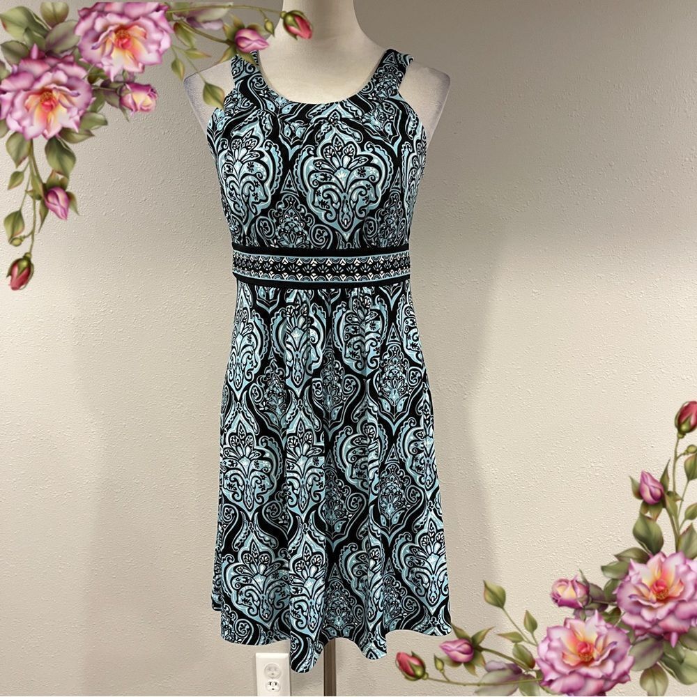 Apt. 9 paisley floral print sleeveless‎ mini dress size small